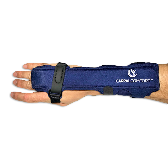 Supports the wrist and fingers in the optimal position, alleviating symptoms of Carpal Tunnel.